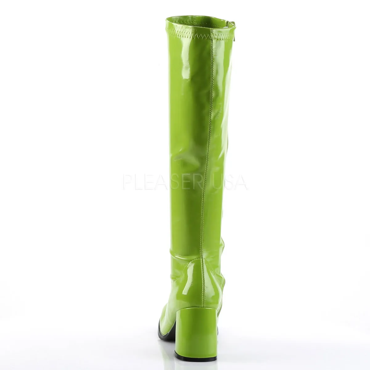 3 Inch Heel GOGO-300 Lime Green Pat