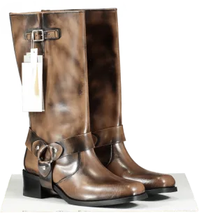 alohas Rocky Brushed Brown Knee Boots Bnib UK 6 EU 39 👠