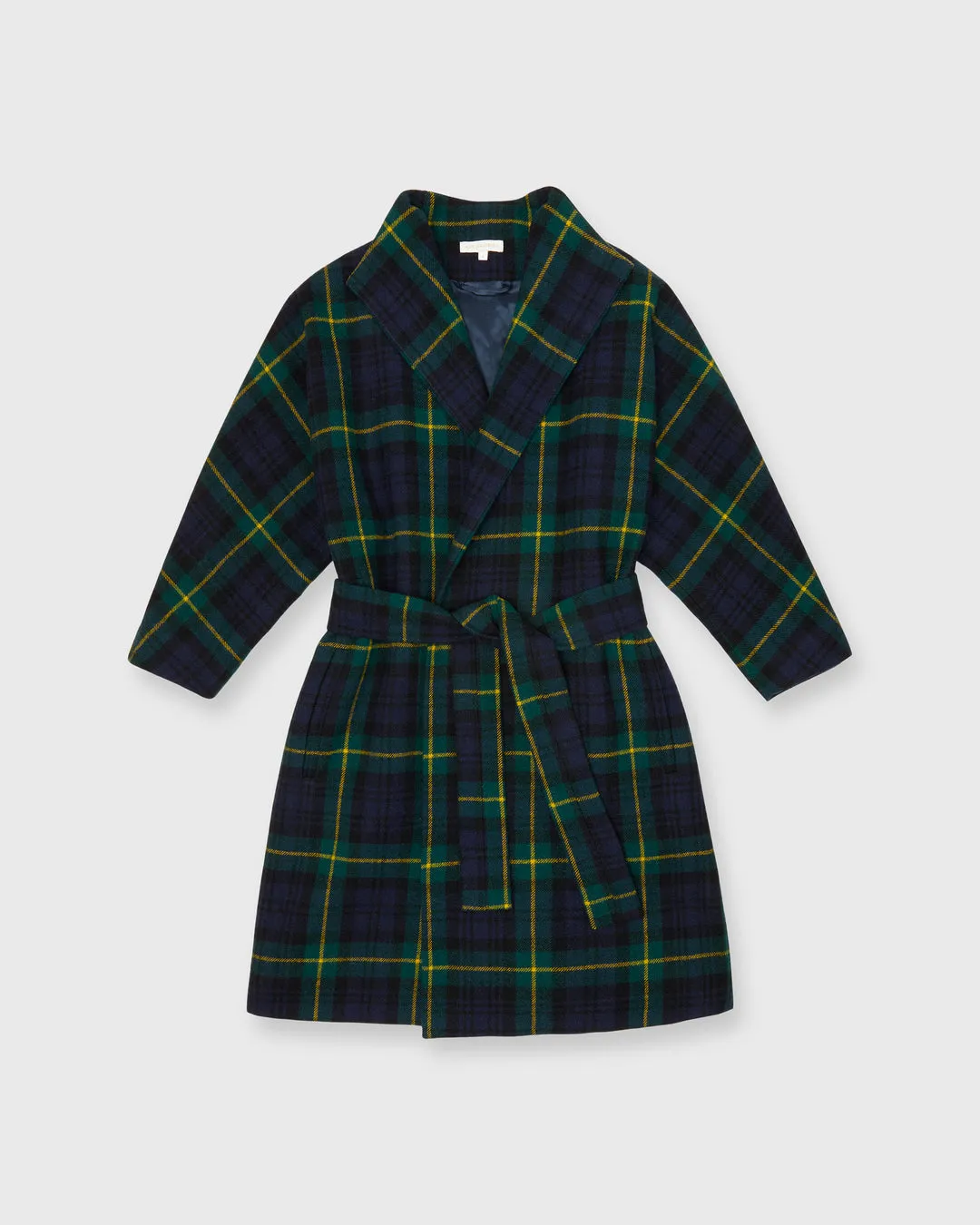 Ann Mashburn Kimono Carina Car Coat Tartan Plaid