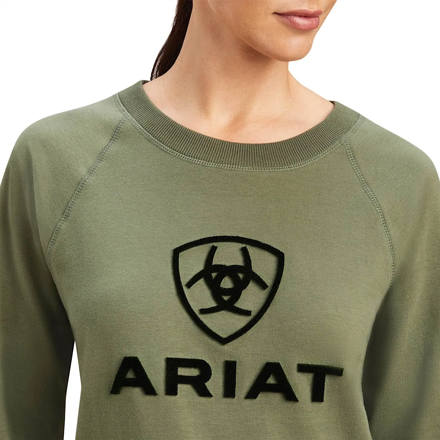 Ariat Womens Benicia Sweatshirt Four Leaf Clover