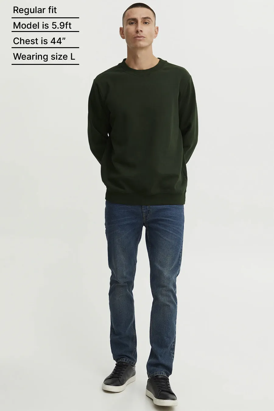 Army Green - Fleece Sweatshirt