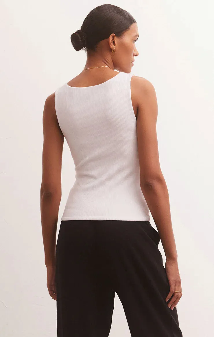 Avala V Neck Rib Tank