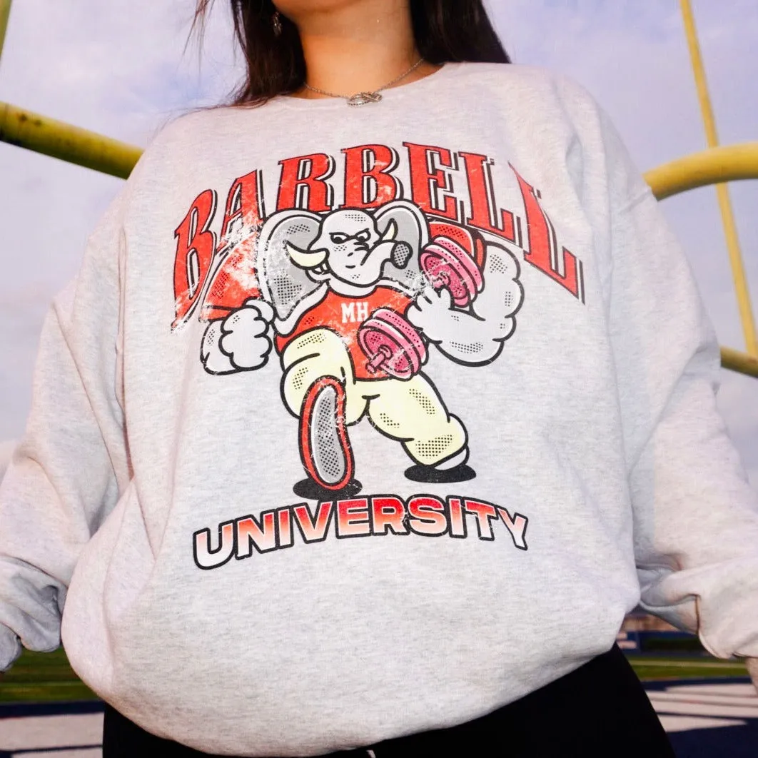 BARBELL UNIVERSITY- CREWNECK