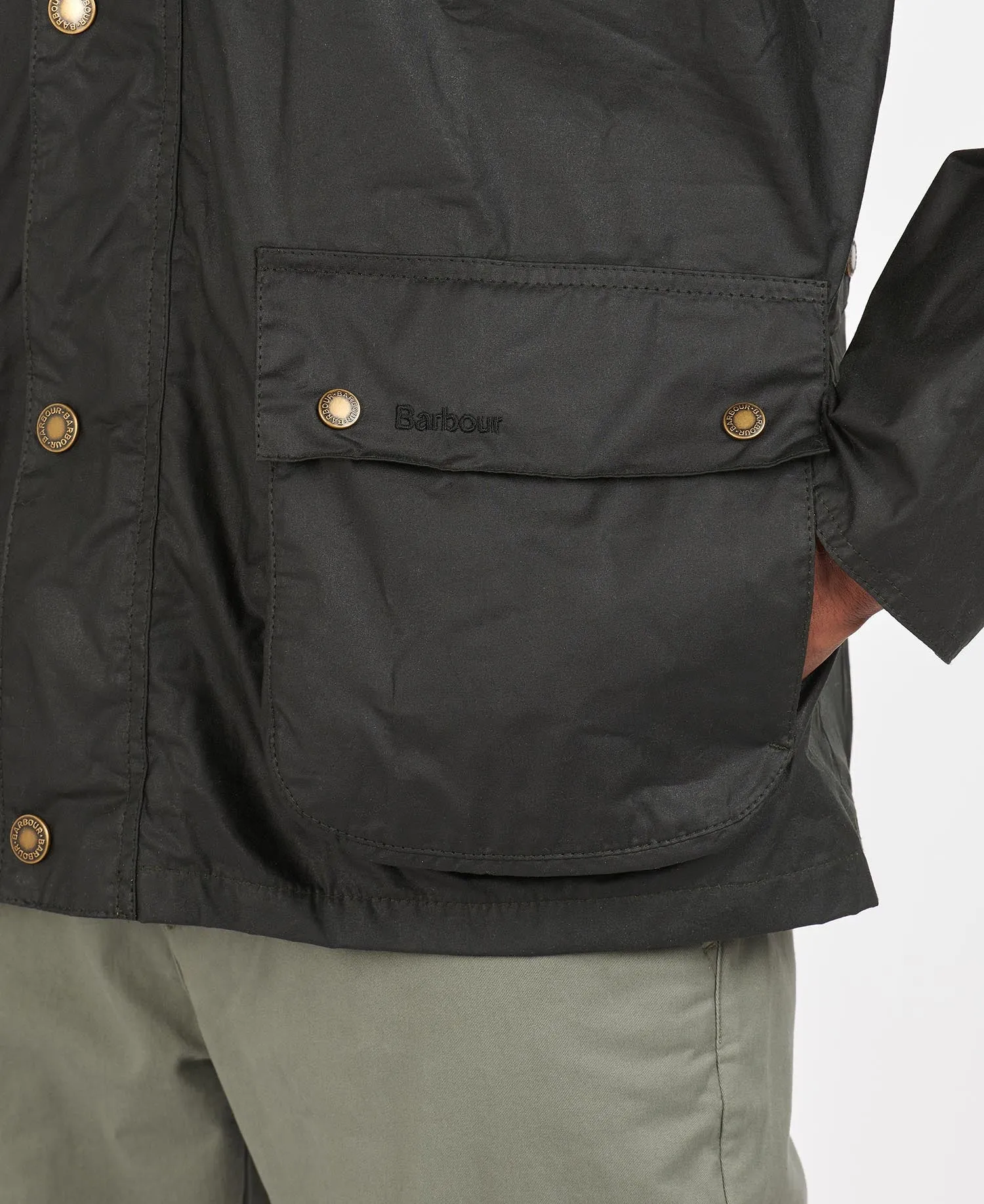 Barbour Selbin Classic Waxed Cotton Jacket - Timeless Waterproof Outdoor Coat for Men