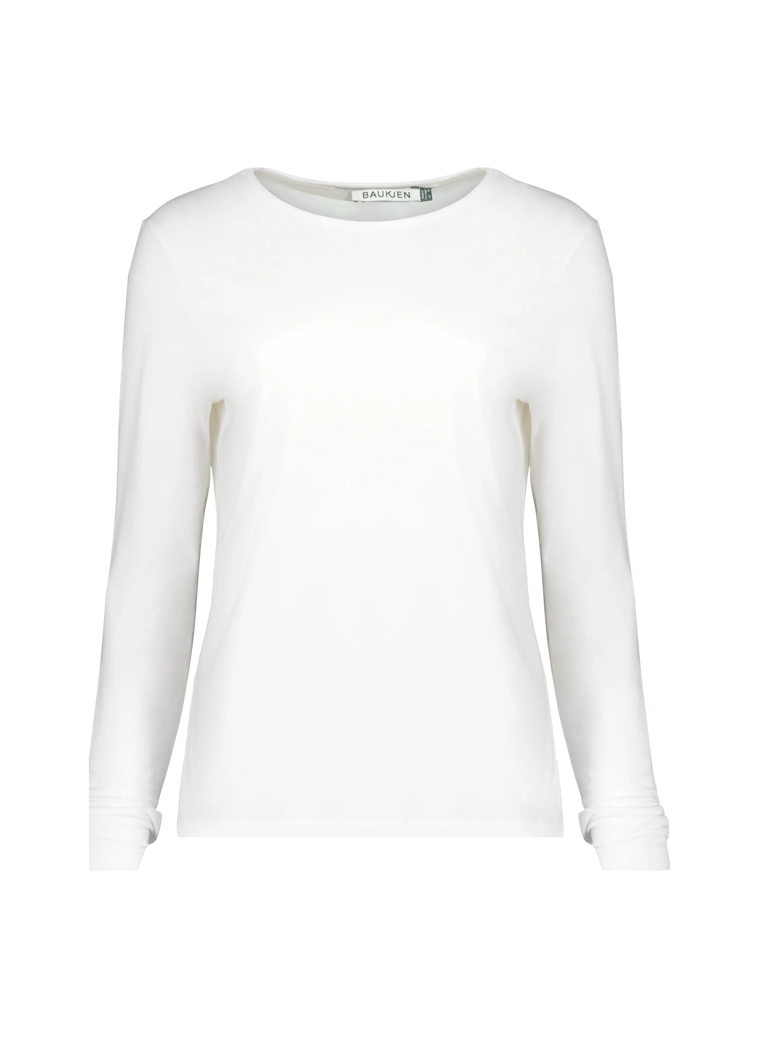 Baukjen Essentials Organic Long Sleeve Crew Top | White