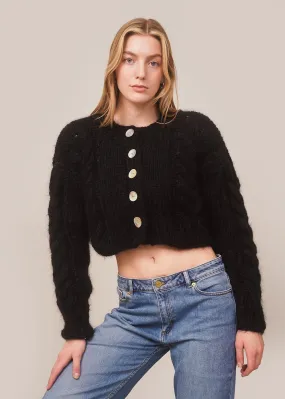 Black Francesca Cardigan