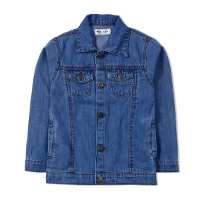 Blue Faded Denim Jacket