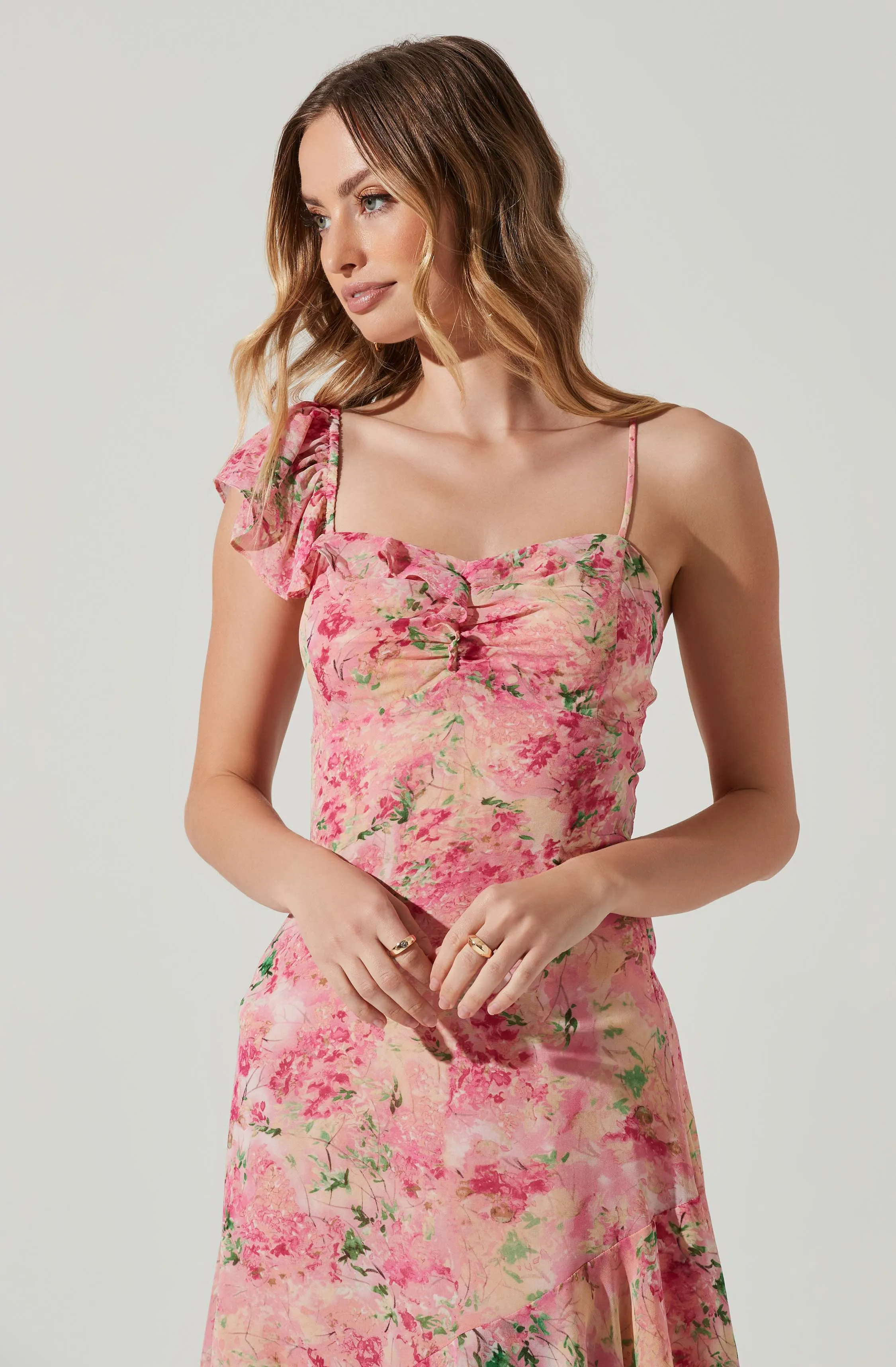 Camelia Floral Midi Dress