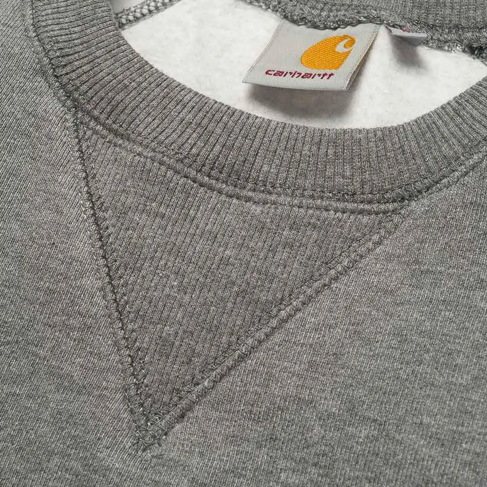 Carhartt WIP Chase Sweatshirt Jumper - Dark Grey Heather