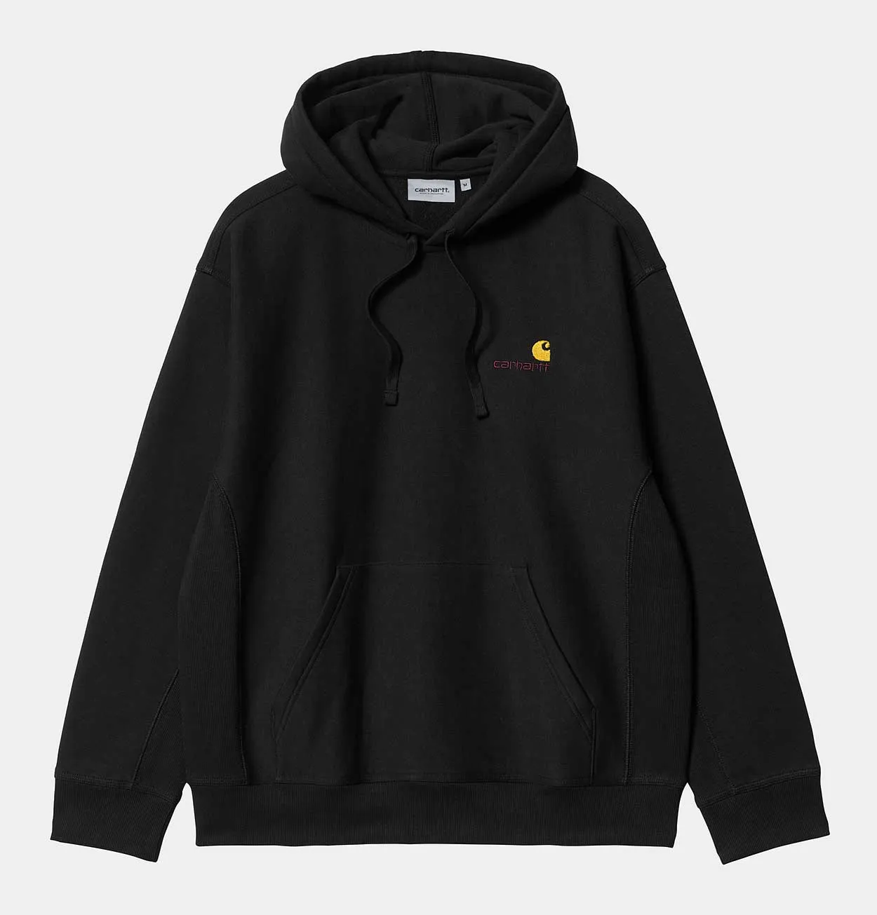 Carhartt WIP Hooded American Script Sweatshirt in Black