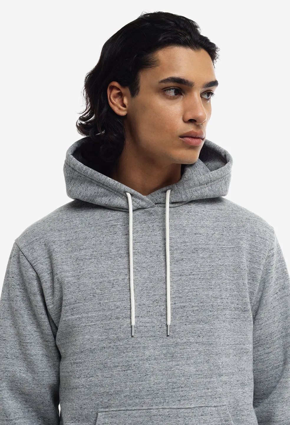 Cashmere Fleece Beach Hoodie / Heather Grey