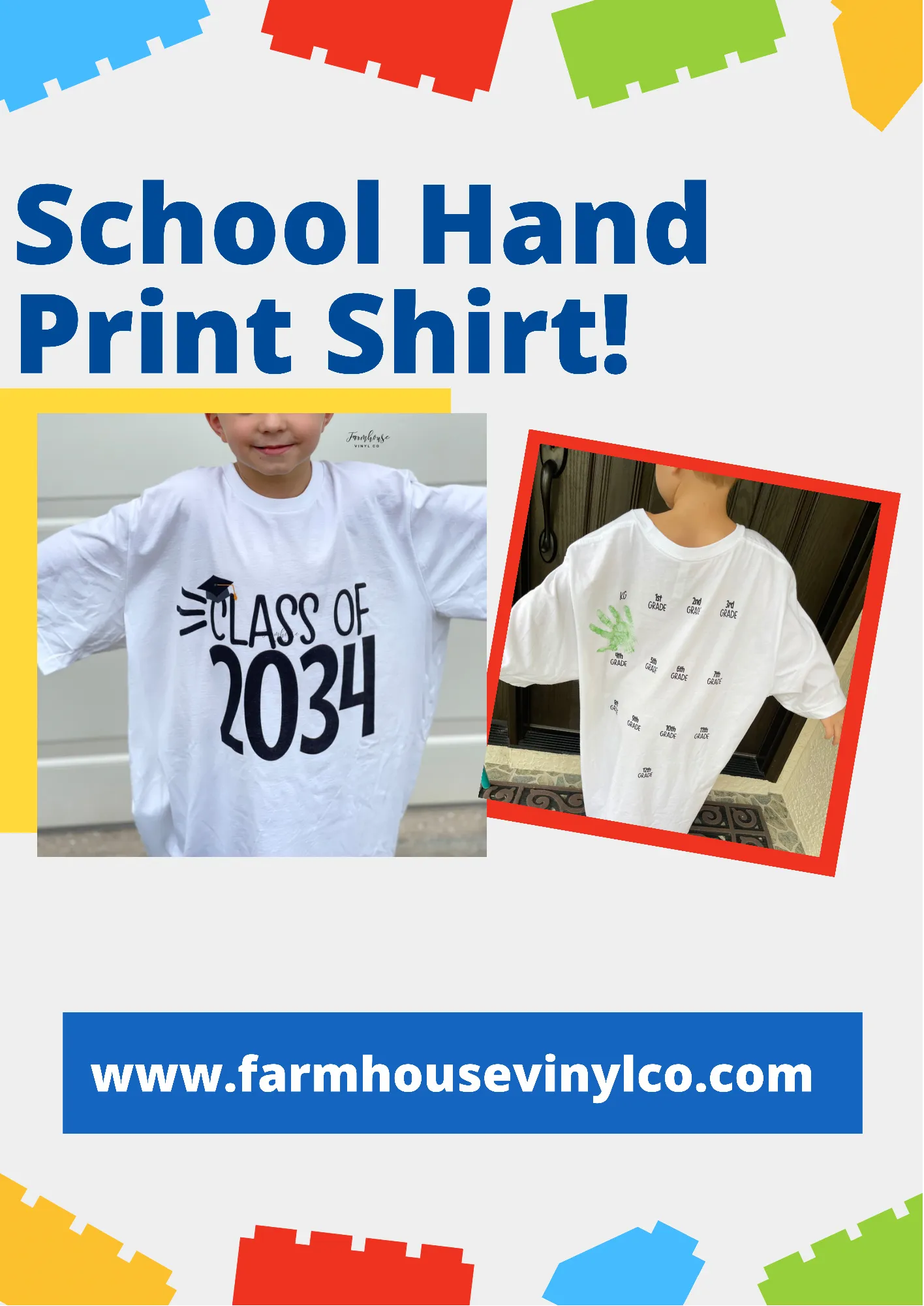 Class of 2035 Hand Print Shirt