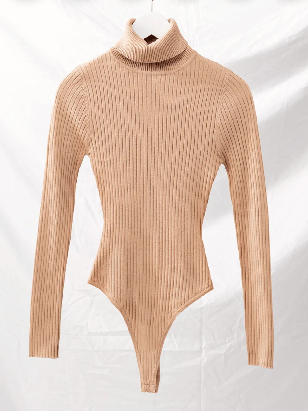 Corrine Turtleneck Ribbed Sweater Bodysuit