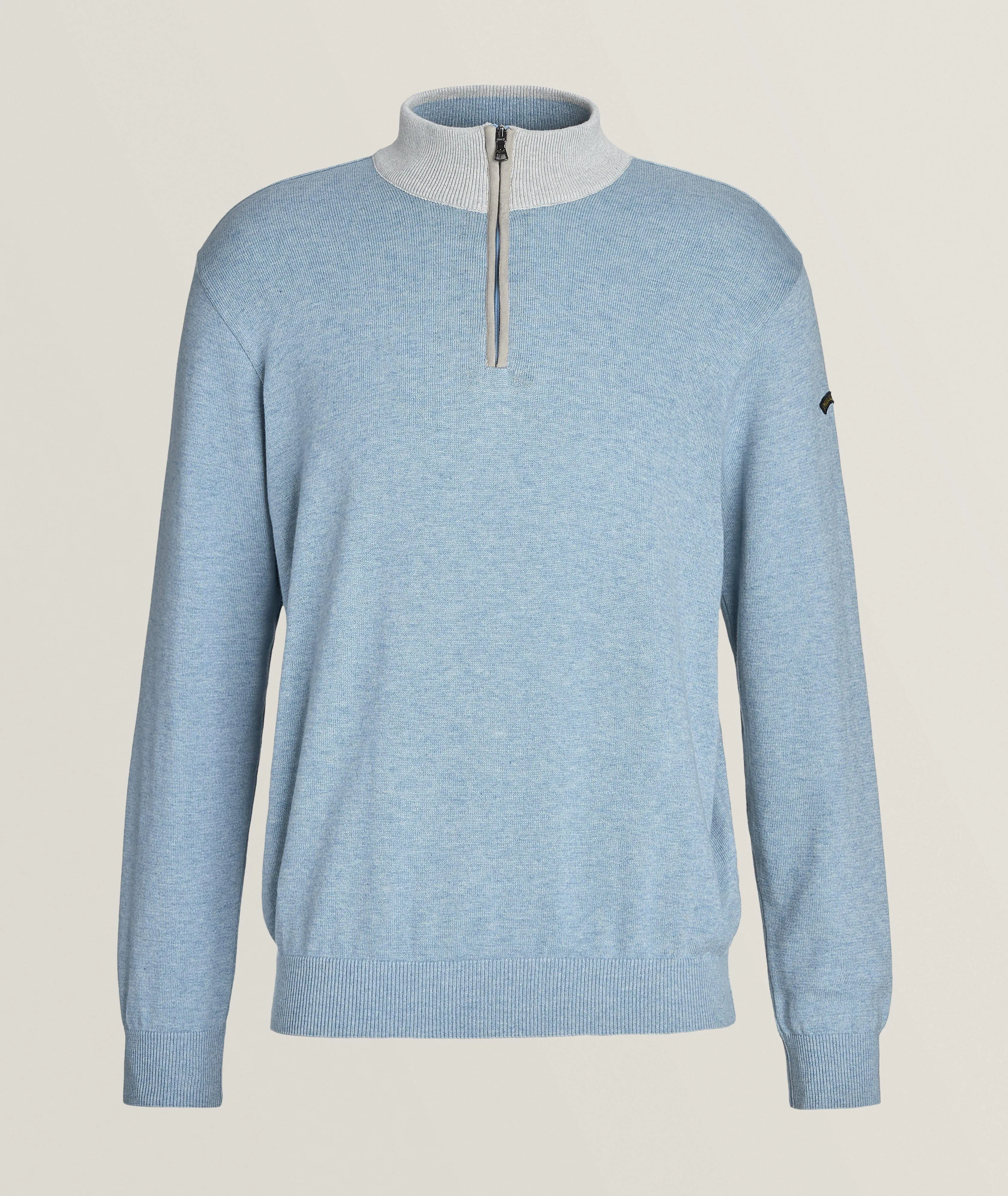 Cotton Cashmere Half-Zip Sweater 24411611