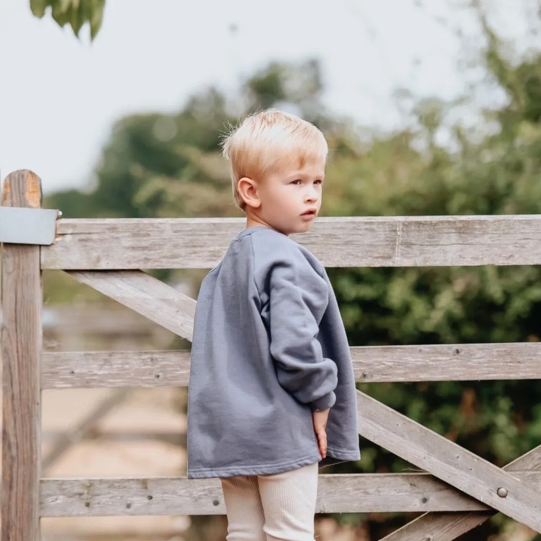 Cotton Sweatshirt - Marine Blue