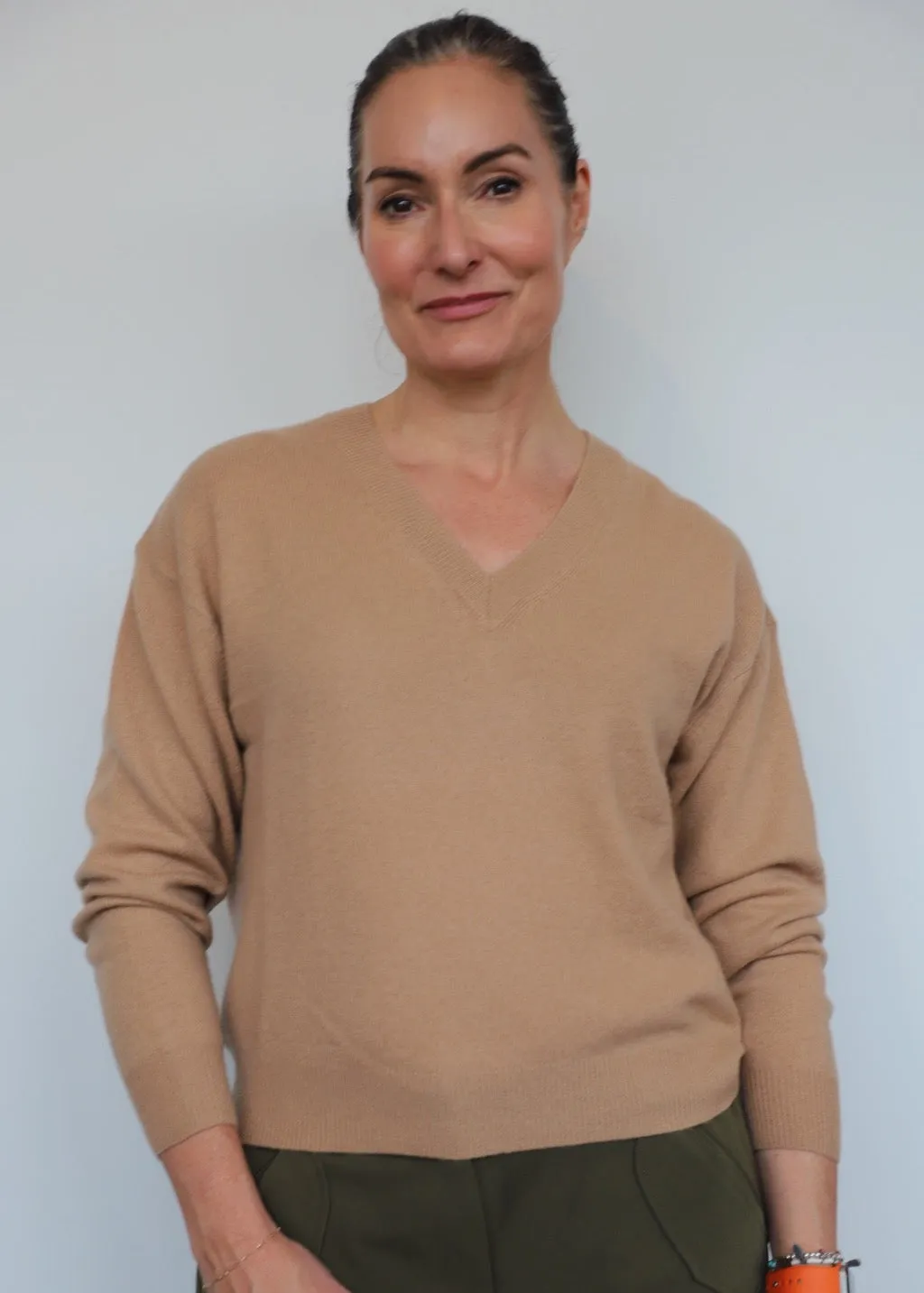 CRUSH Cashmere Malibu V 2.0 Sweater in Camel