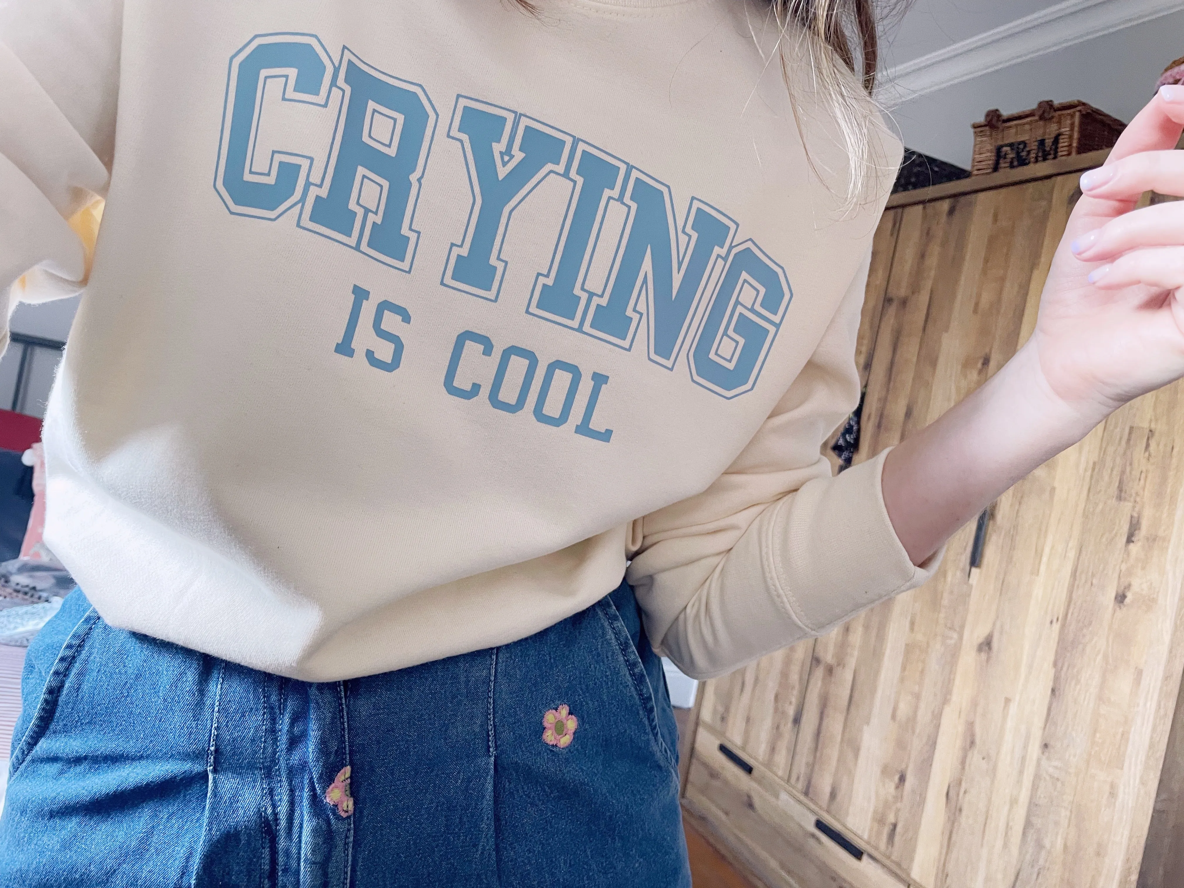 Crying is Cool - Unisex Fit Sweater