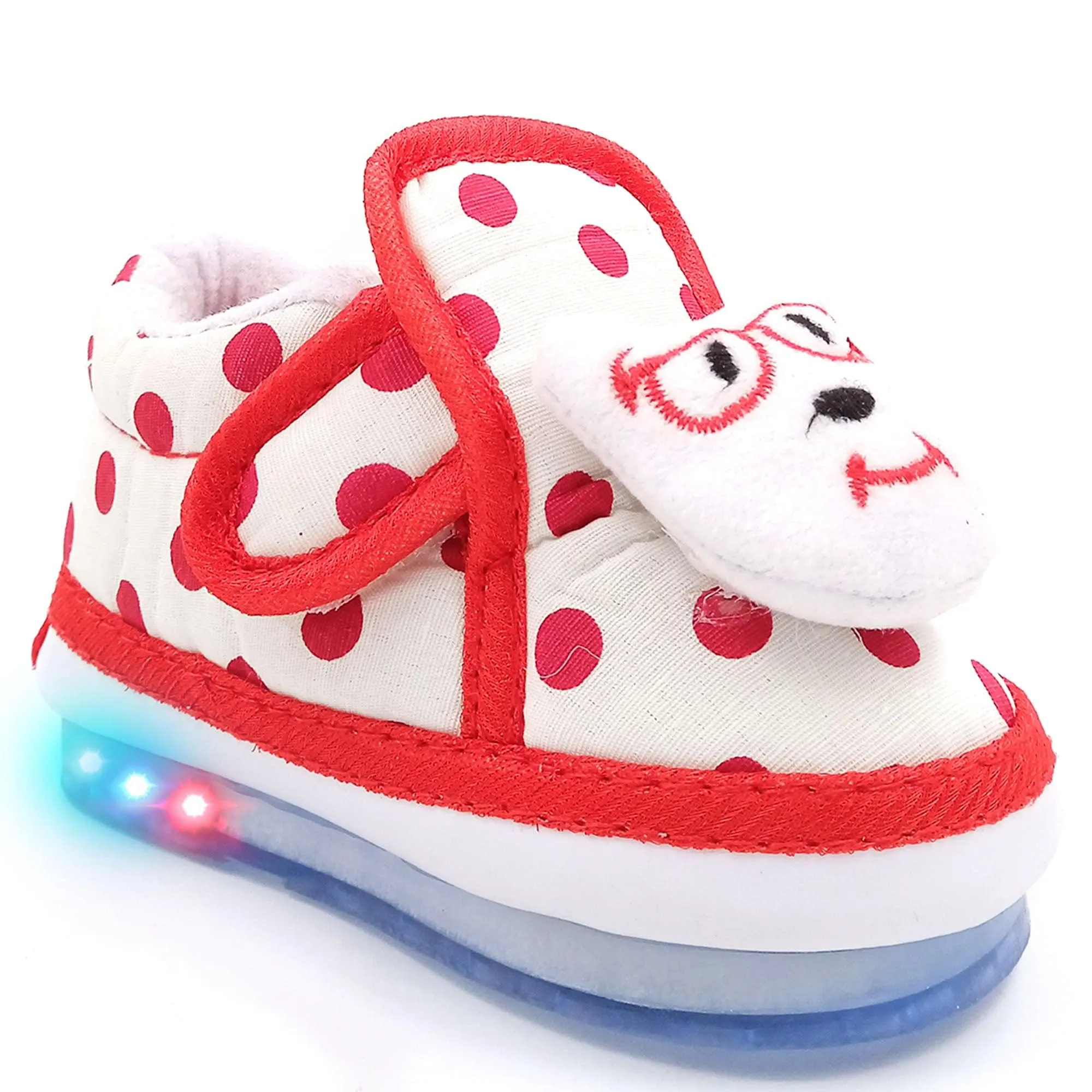 Cute-Puppy Chu Chu LED Polka Boots