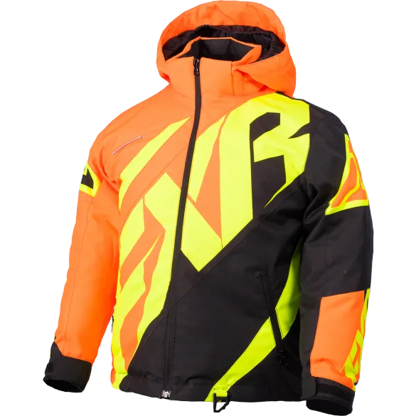 FXR CX Youth Jacket Orange/Black/HiVis