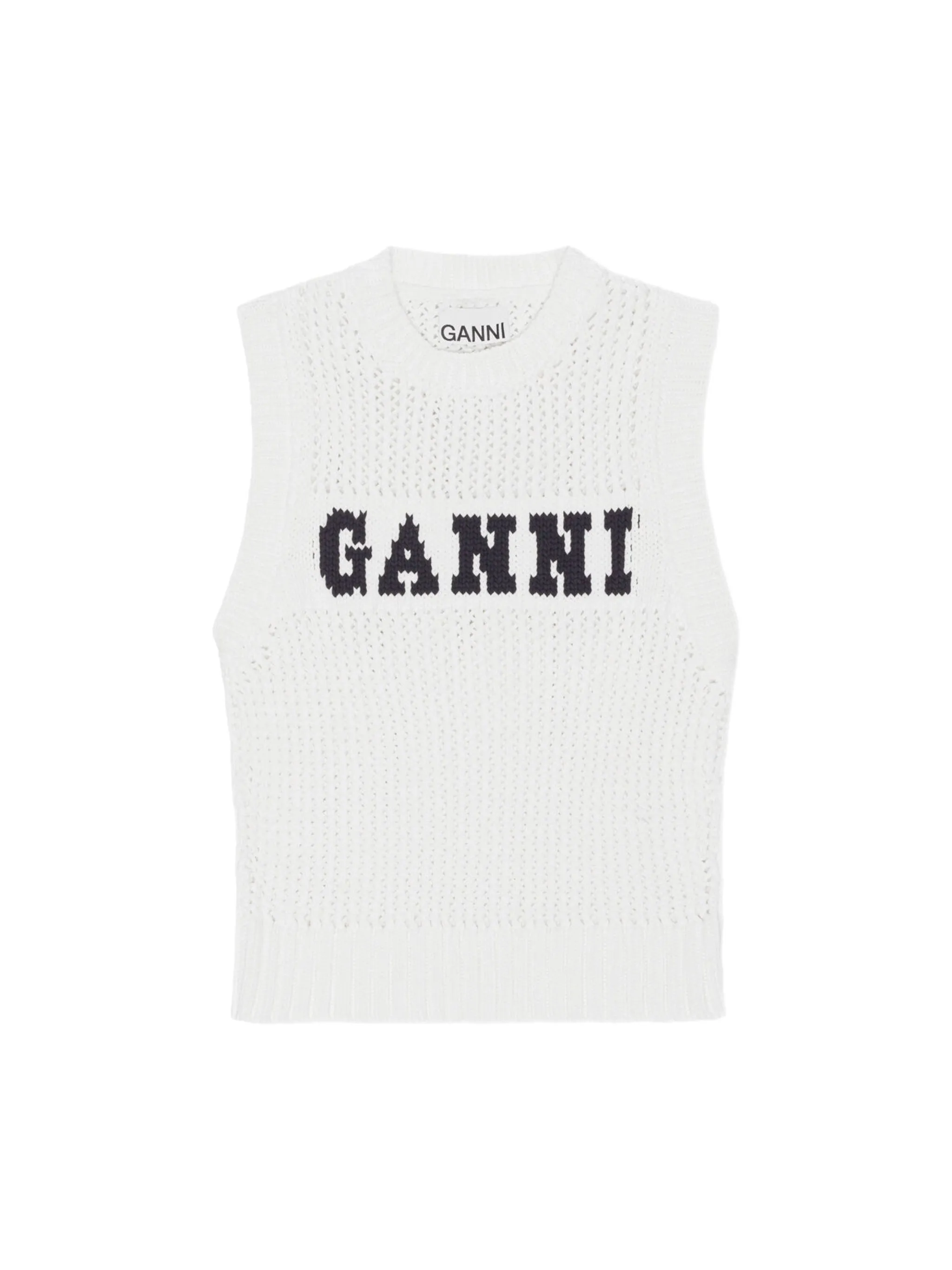 Ganni Cotton Rope Vest