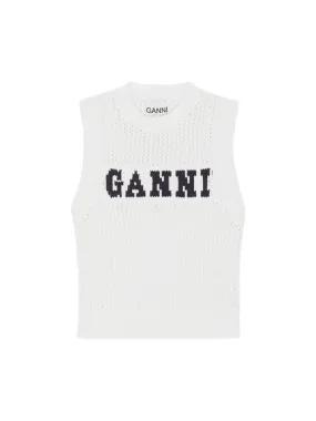 Ganni Cotton Rope Vest