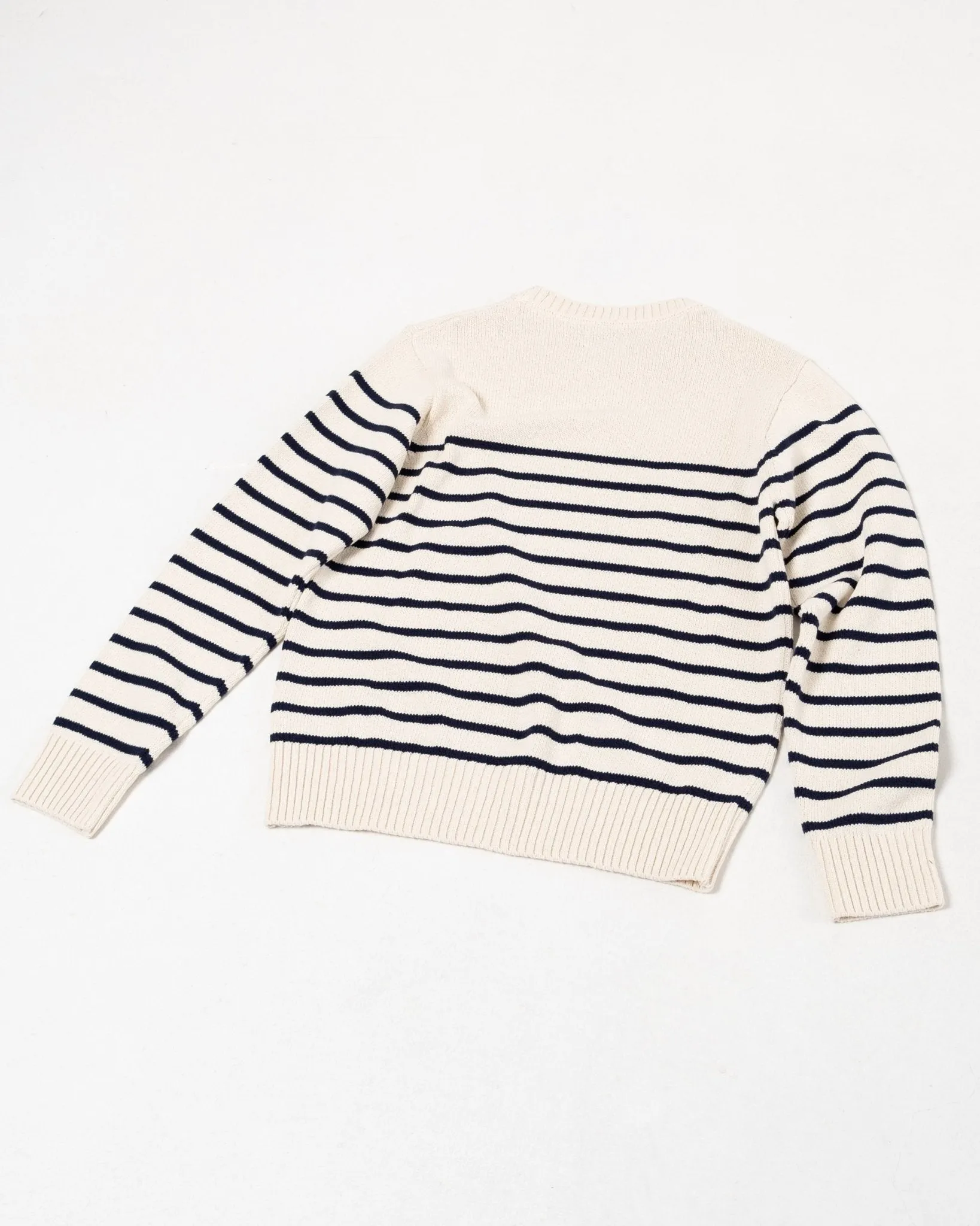 Hampus Recycled Stripe Off White / Navy