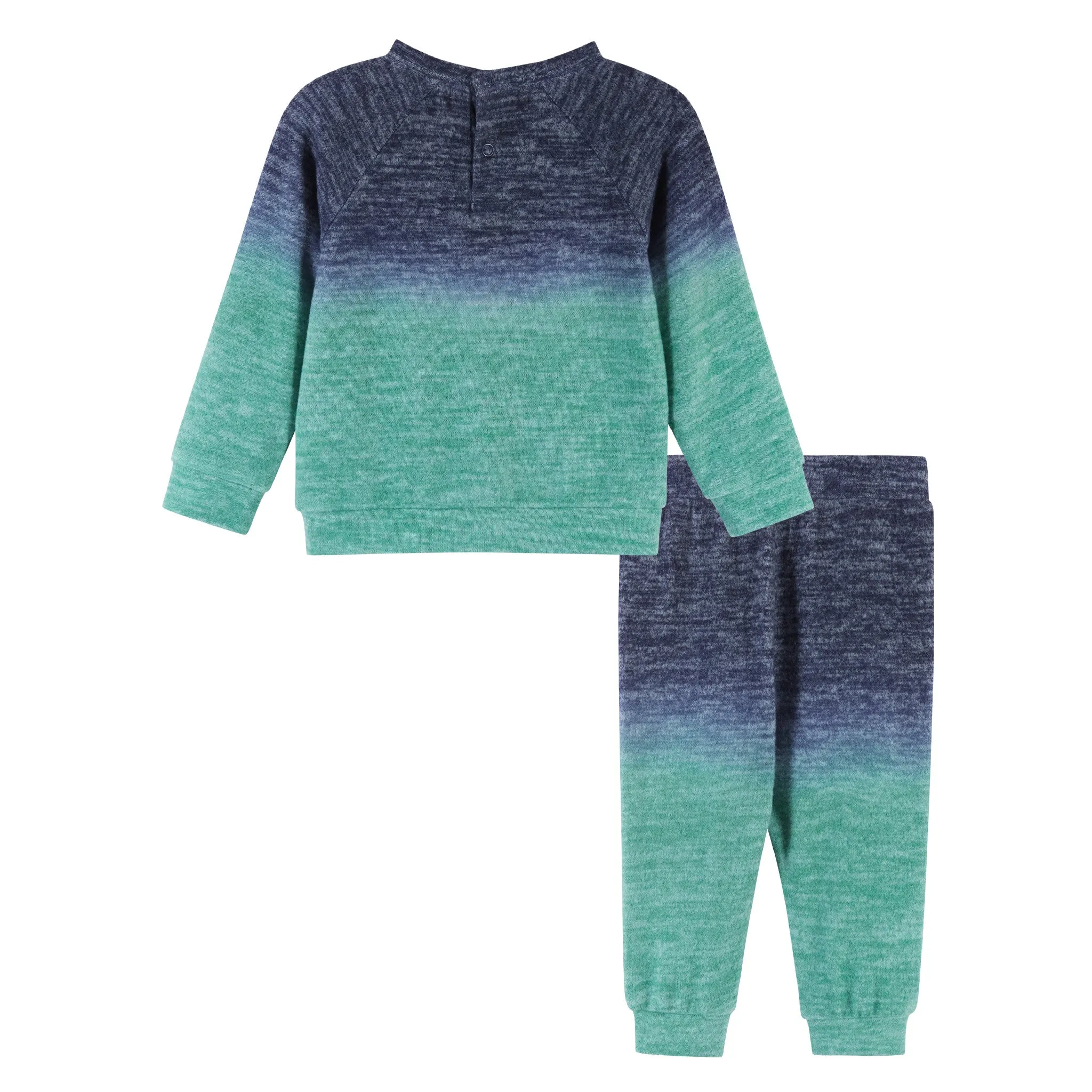 Infant Aqua Ombre Hacci Sweater Set