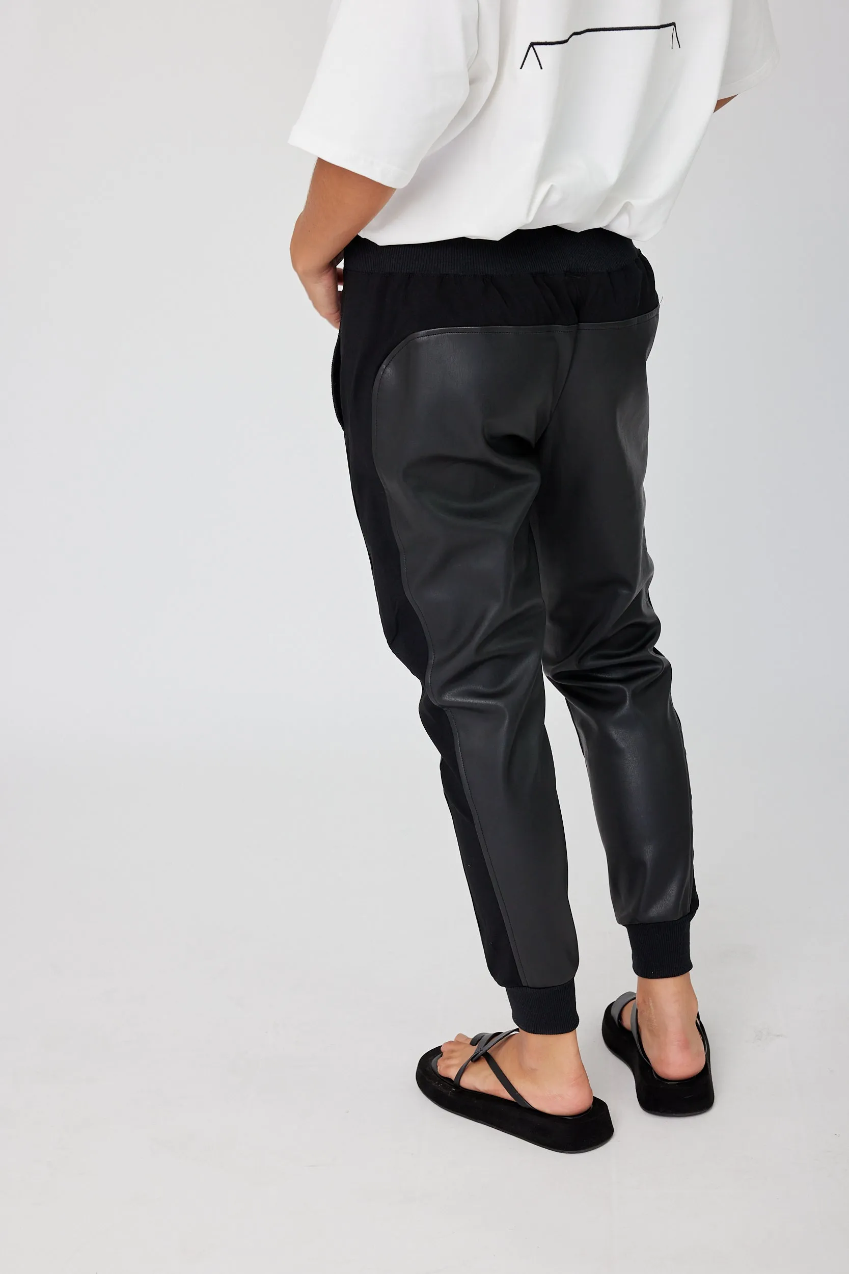 JOEY Pants Vegan Leather Black