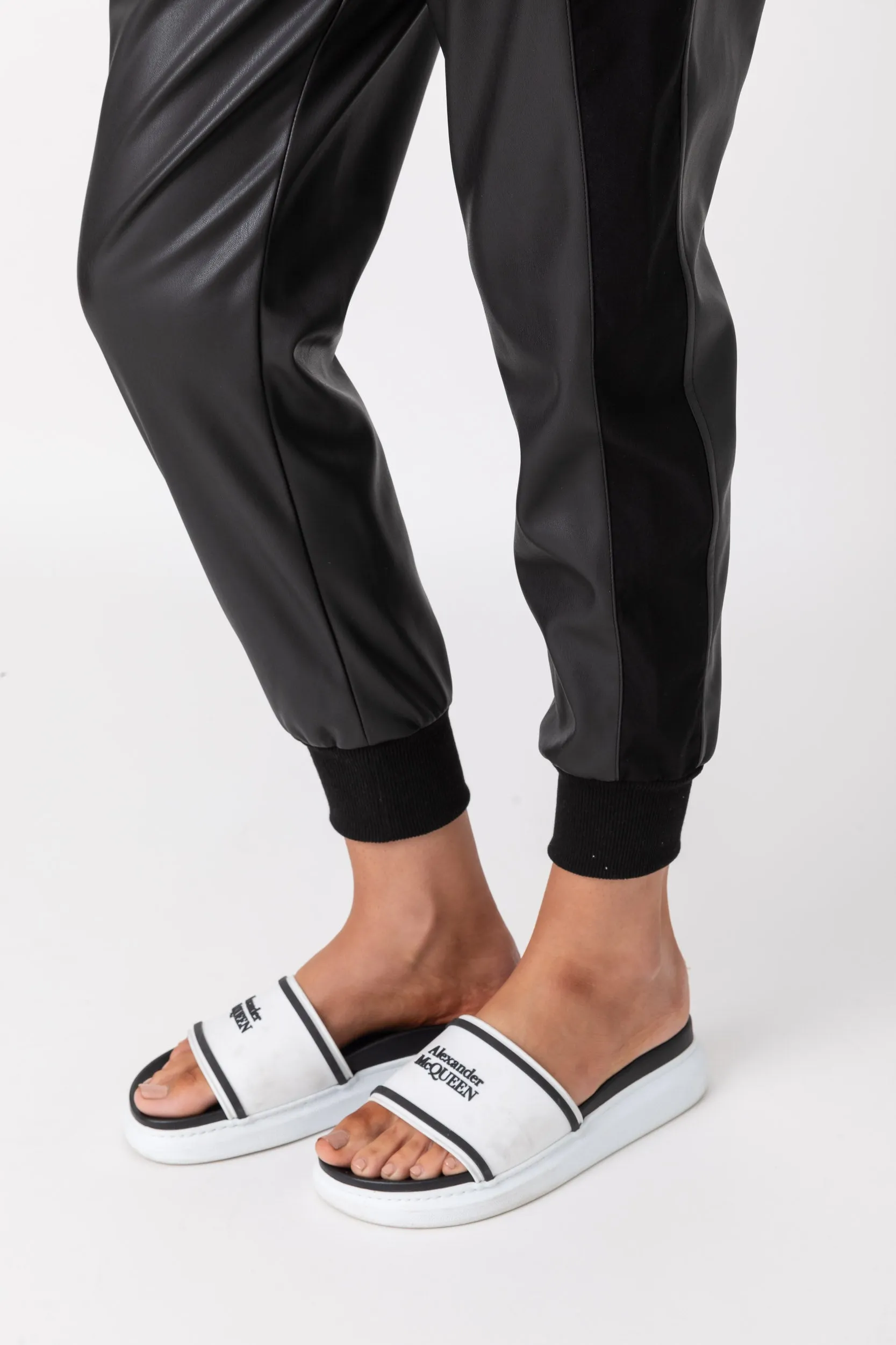 JOEY Pants Vegan Leather Black