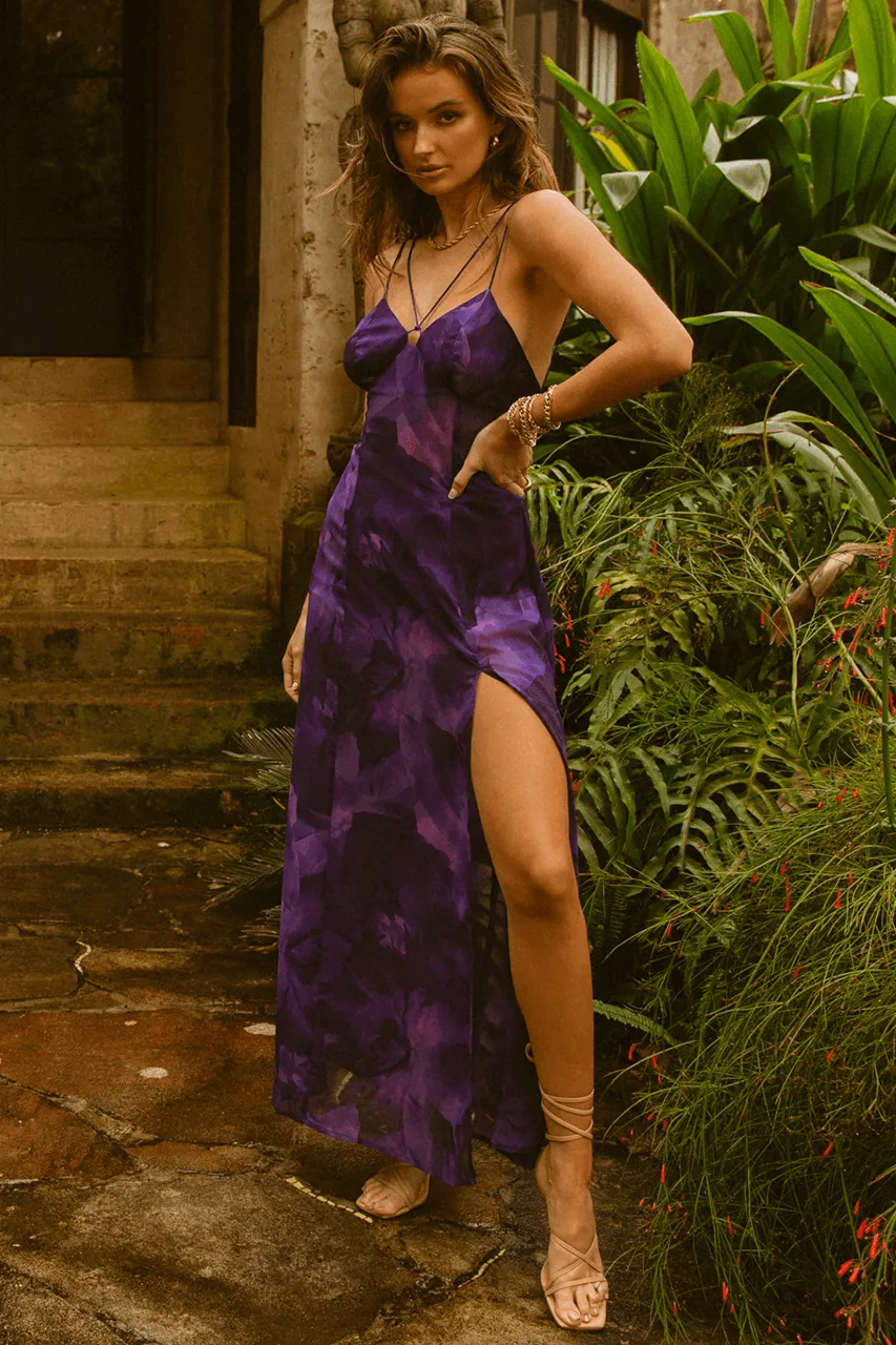 Karlita Maxi Dress - Purple