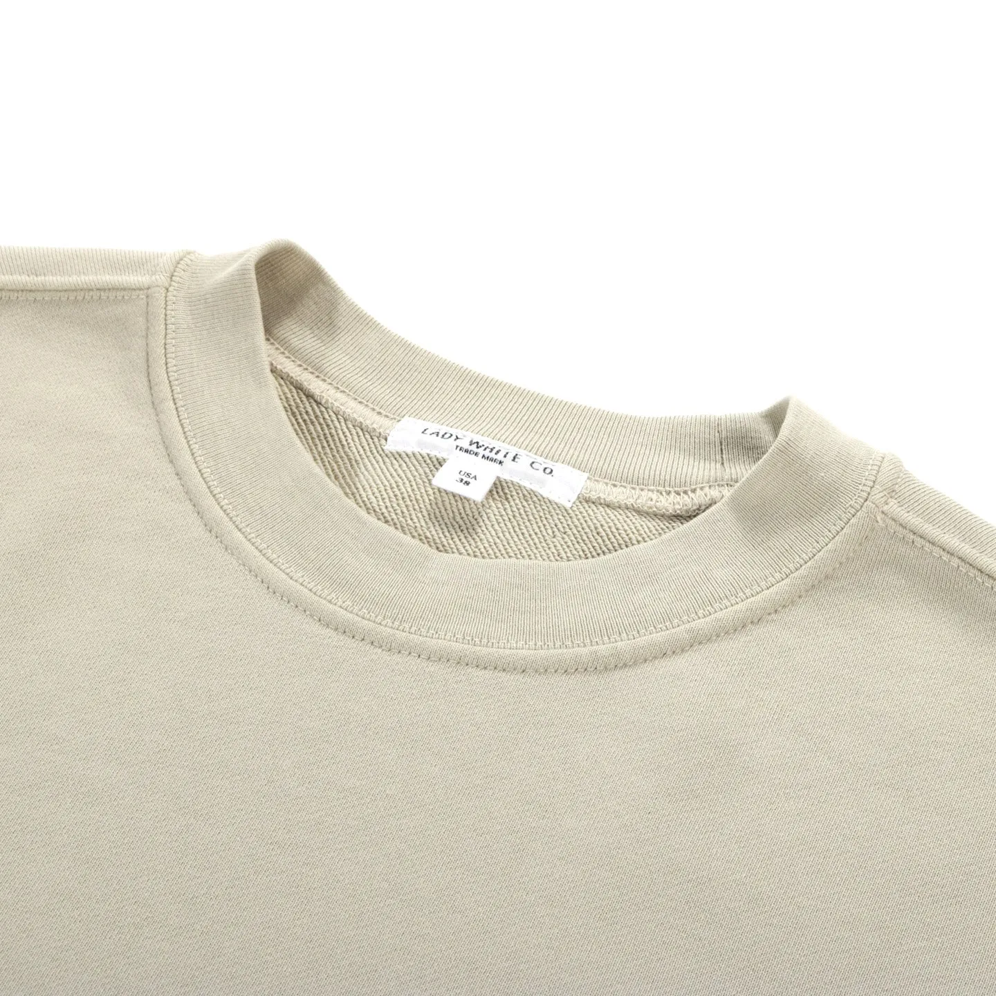 LADY WHITE CO. RELAXED SWEATSHIRT GREEN CLAY