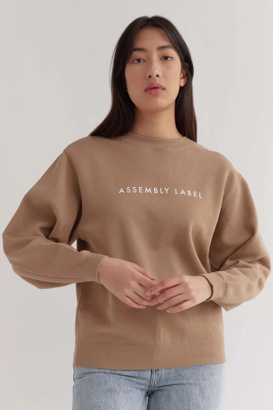 Logo Cotton Camel Fleece