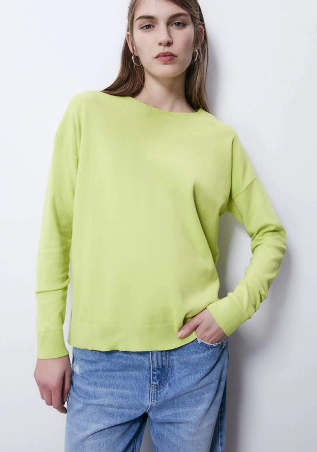 Long Sleeve Basic Jumper - Green