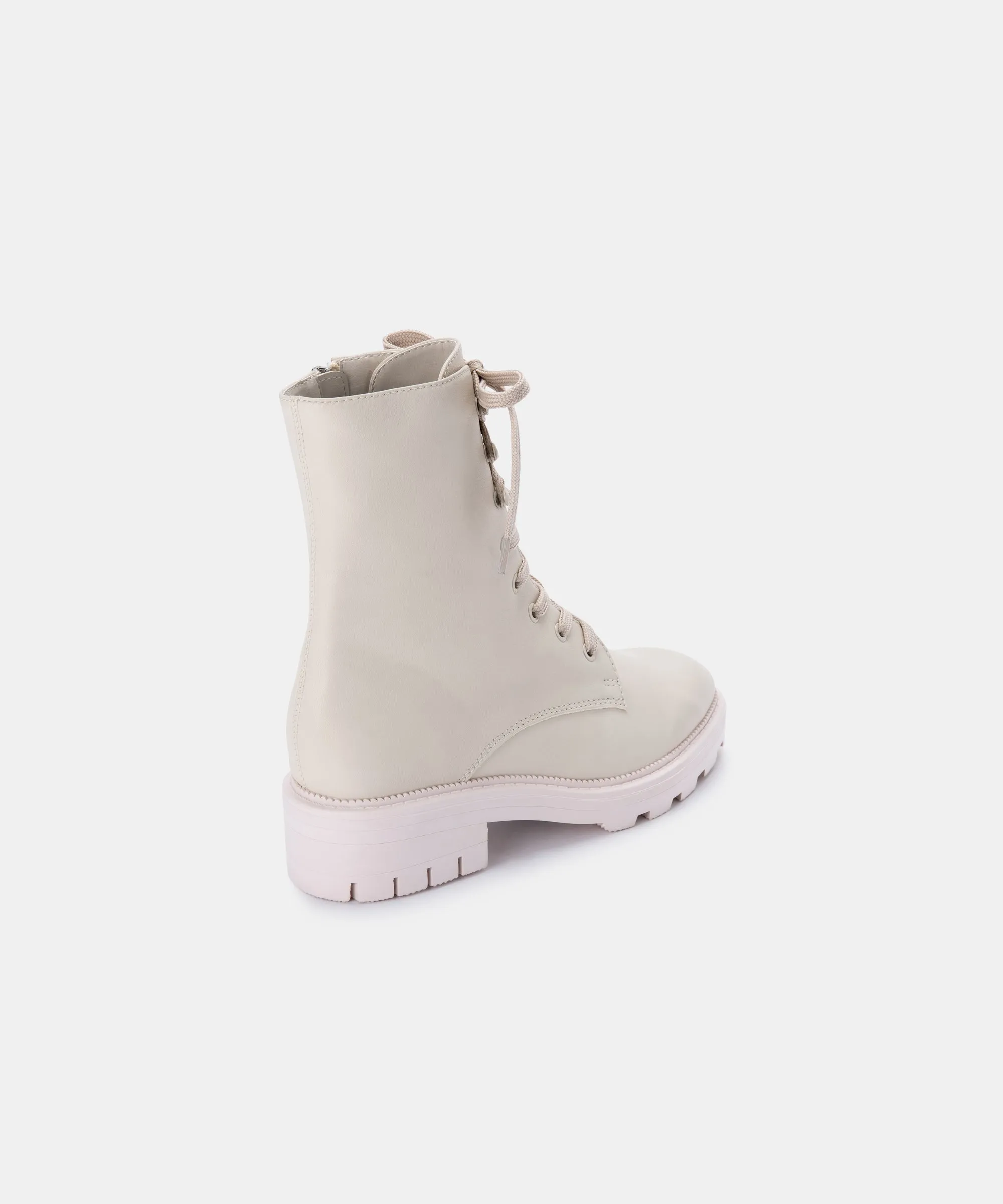 LOTTIE BOOTS IVORY LEATHER