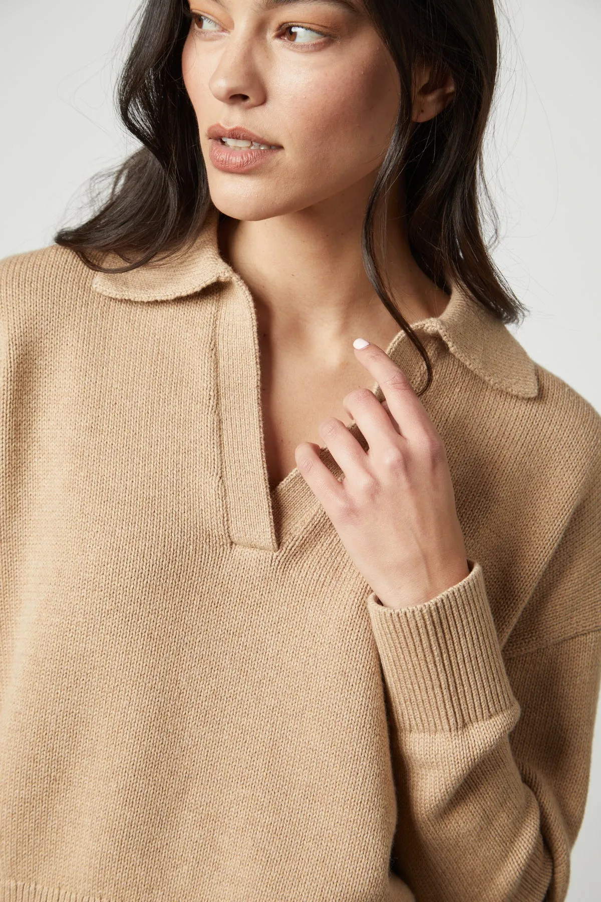 LUCIE POLO SWEATER