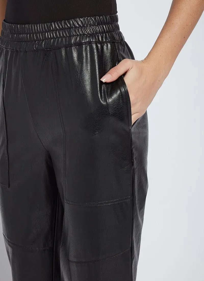 Lysse Brisk Leather Jogger in Black