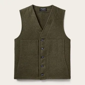 Mackinaw Wool Vest, Forest Green