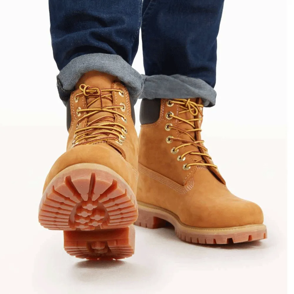 Mens 6-Inch Premium Waterproof Boot - Wheat Nubuck