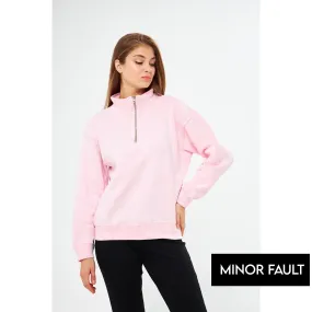 (Minor Fault) Blush Pink Oversized Sweatshirt