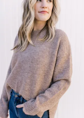 Mocha Round Neck Sweater