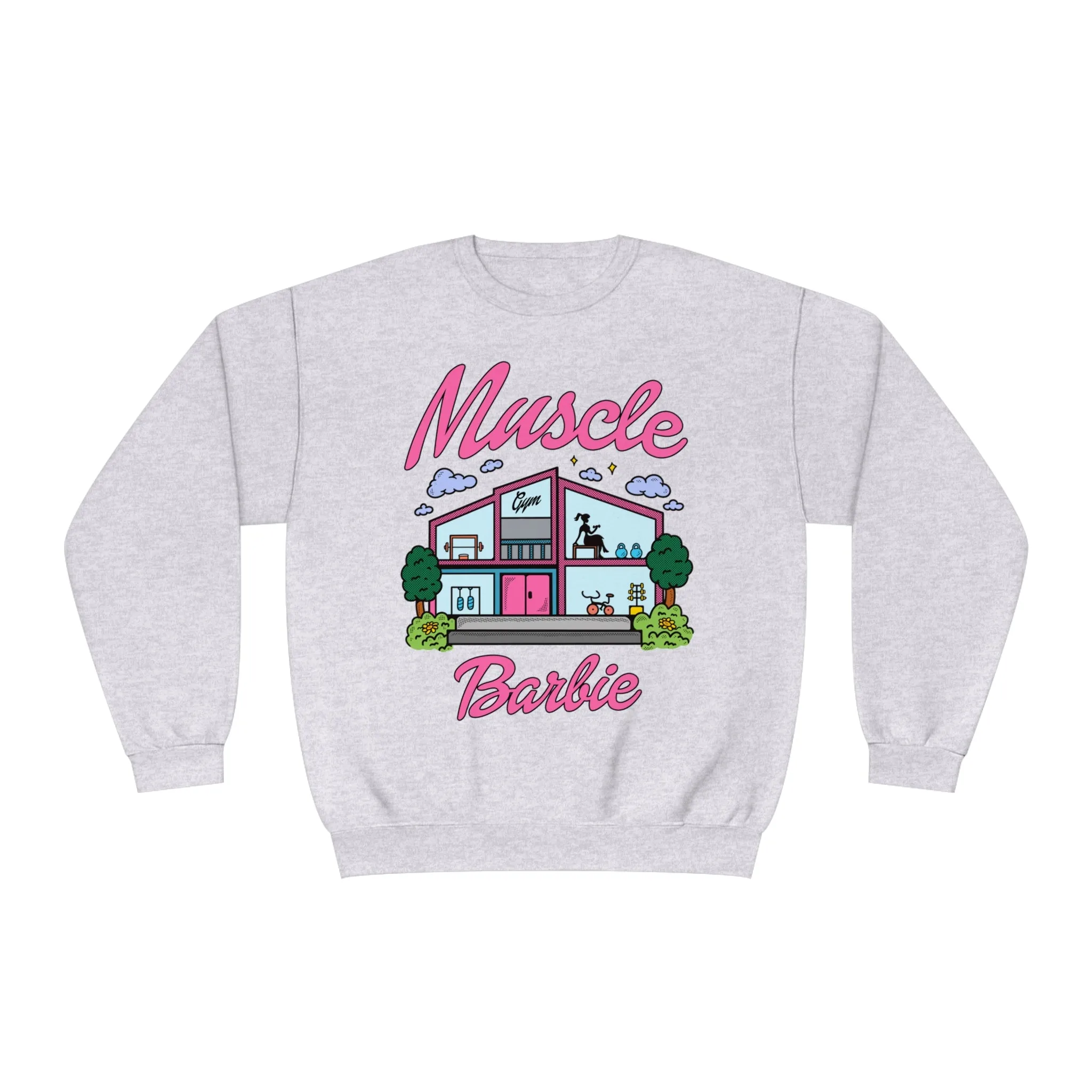 MUSCLE BARBIE- CREWNECK