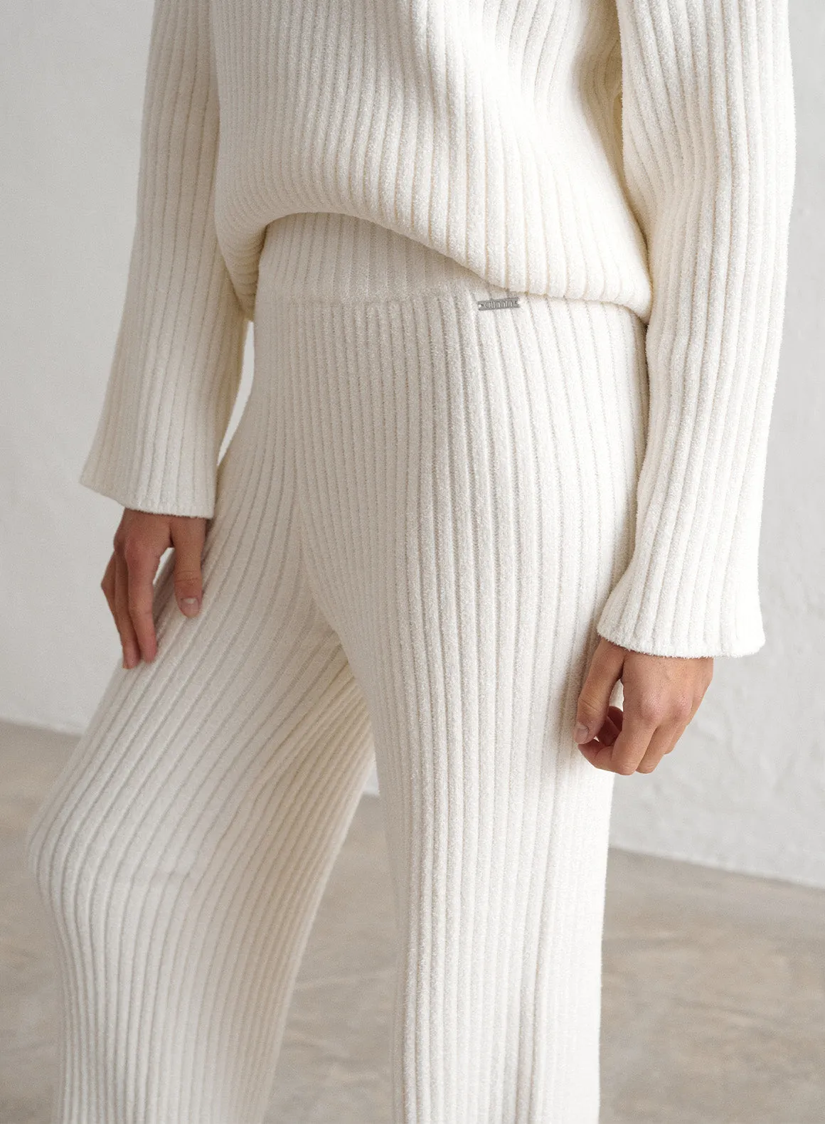 Off-White Rib Knit Pants