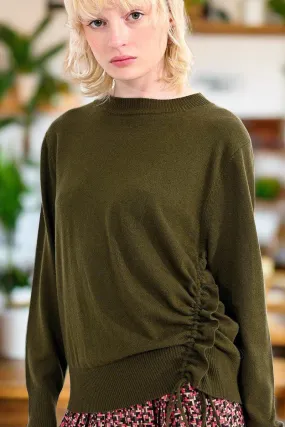 Olive Green Knit Sweater