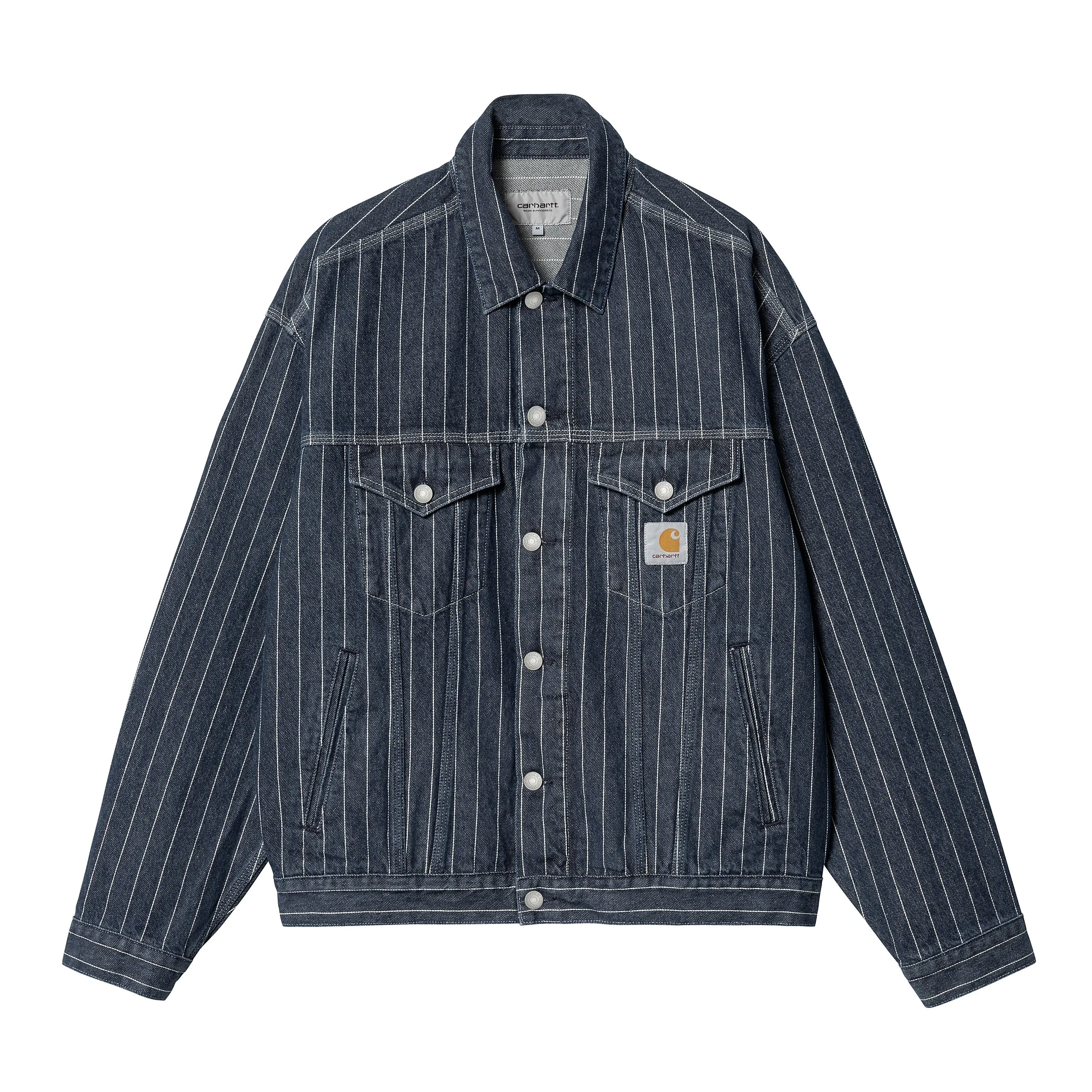 ORLEAN JACKET ORLEAN STRIPE, BLUE / WHITE STONE WASHED