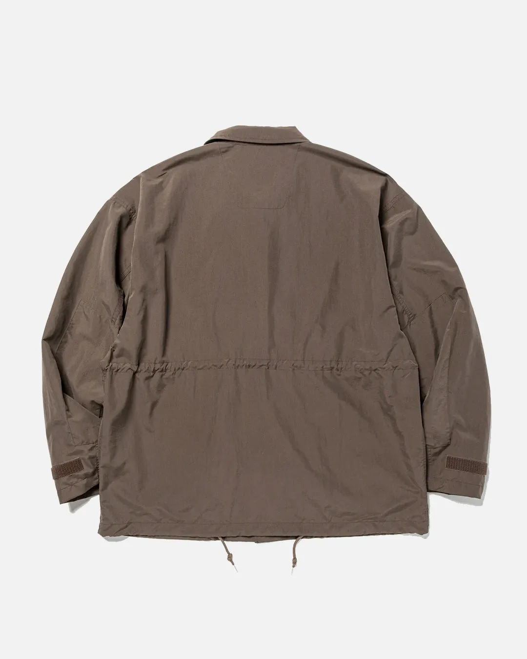 Peach Cloth Shirt Blouson - D. Brown