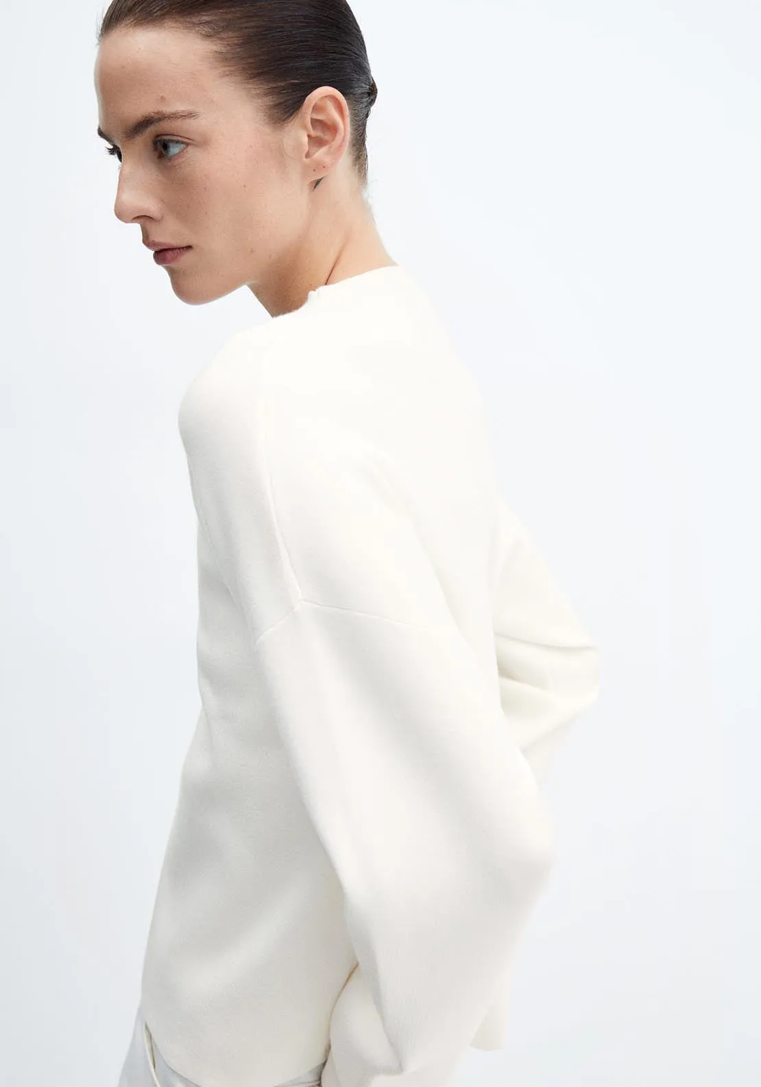 Perkins neck knitted sweater