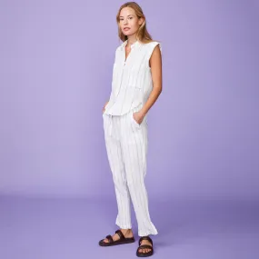 Pinstripe Gauze Pants