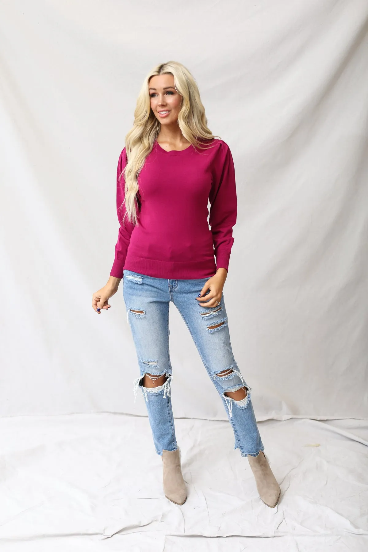 Puff Sleeve Sweater