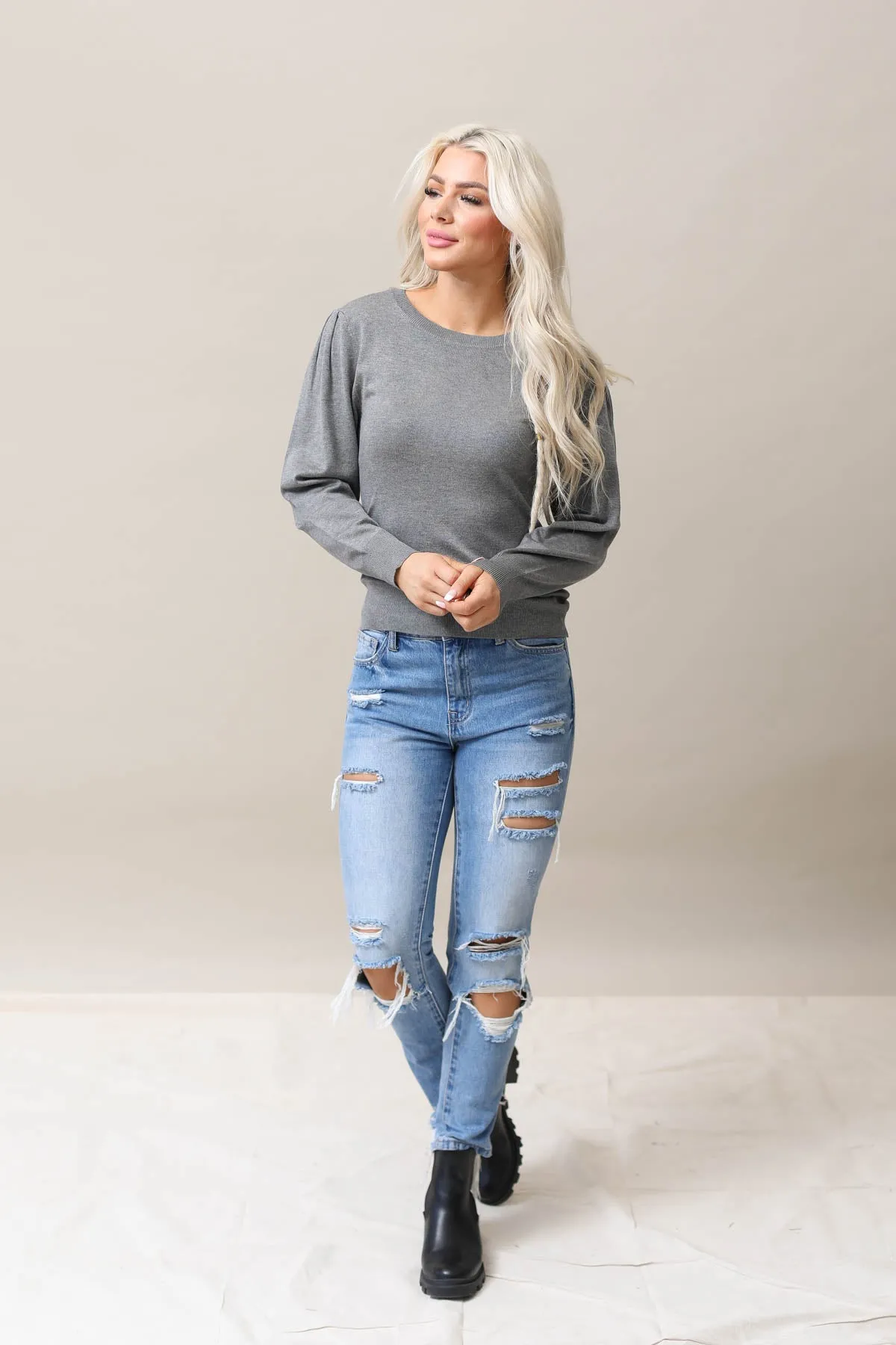 Puff Sleeve Sweater