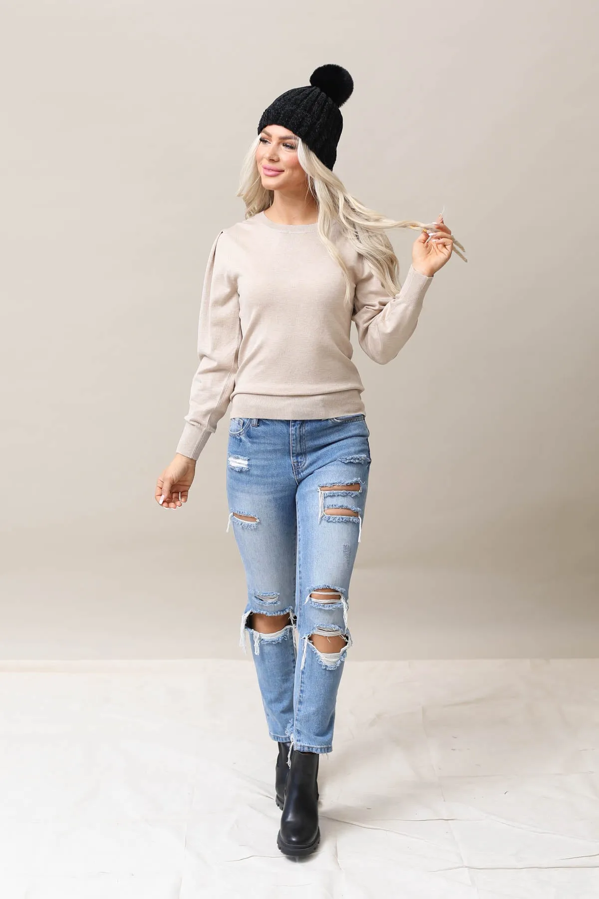 Puff Sleeve Sweater